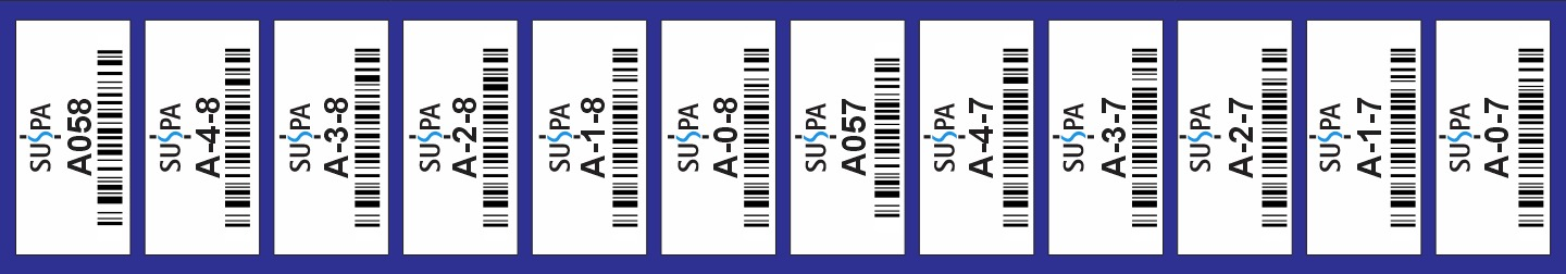 Barcode identification labels produced for industrial tracking